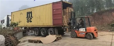 Containerladen en verzending